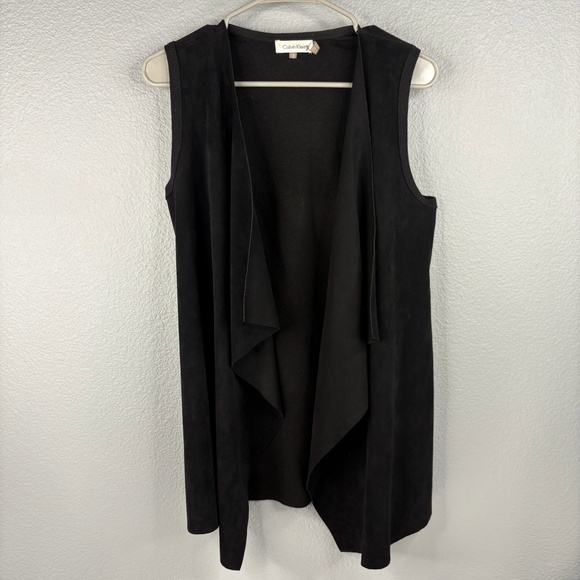 Calvin Klein Jackets & Blazers - Calvin Klein Black Suede Vest